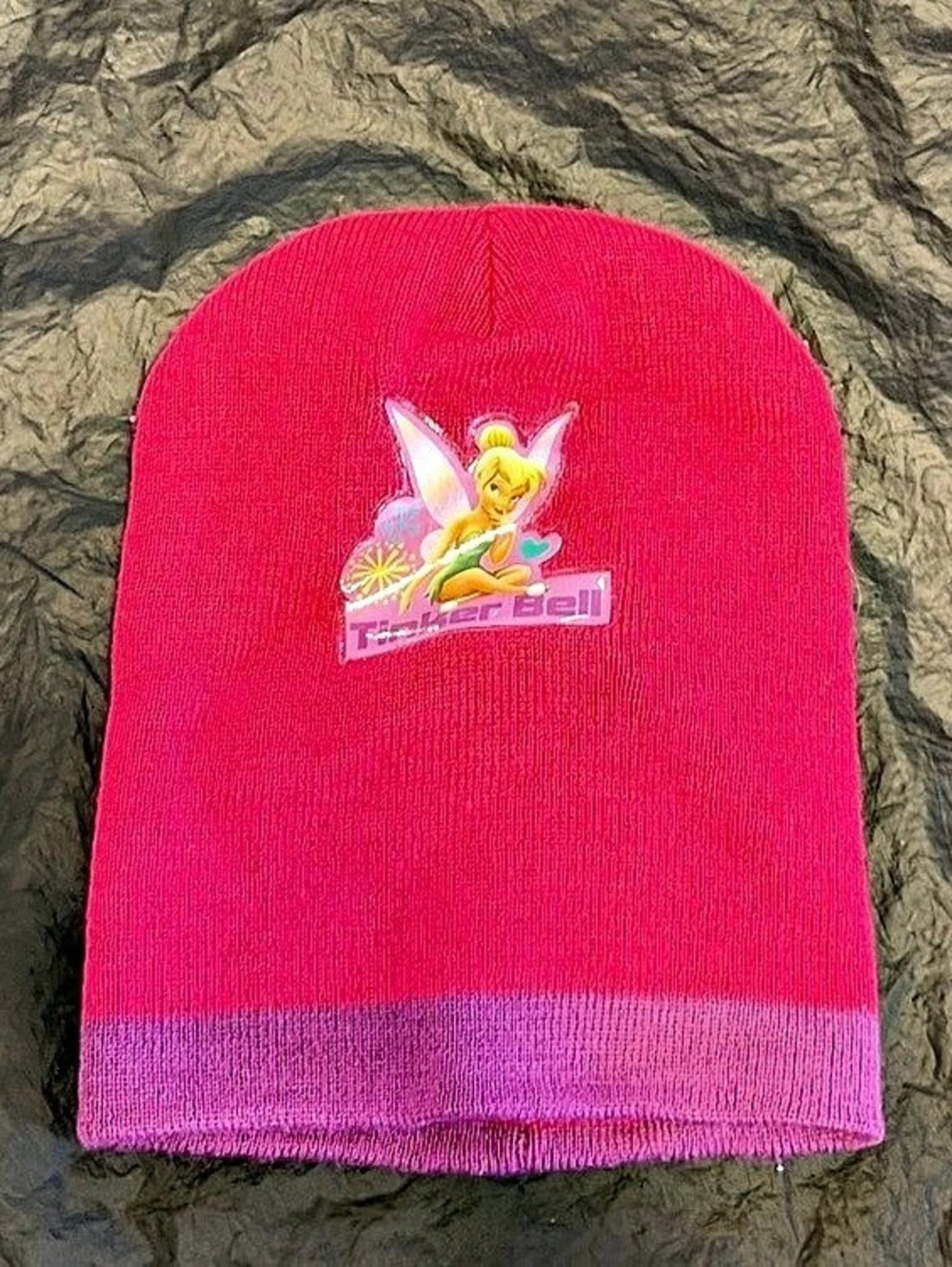 Disney Tinker Bell Pink & Purple Knit Beanie